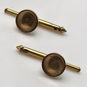 14K Solid Gold Antique Larter Gold Cuff Links